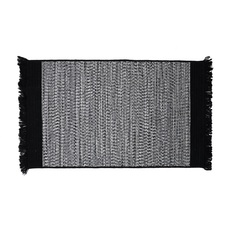 Tapis noir tressé Gartner, Rectangle 8 pi x 10 pi