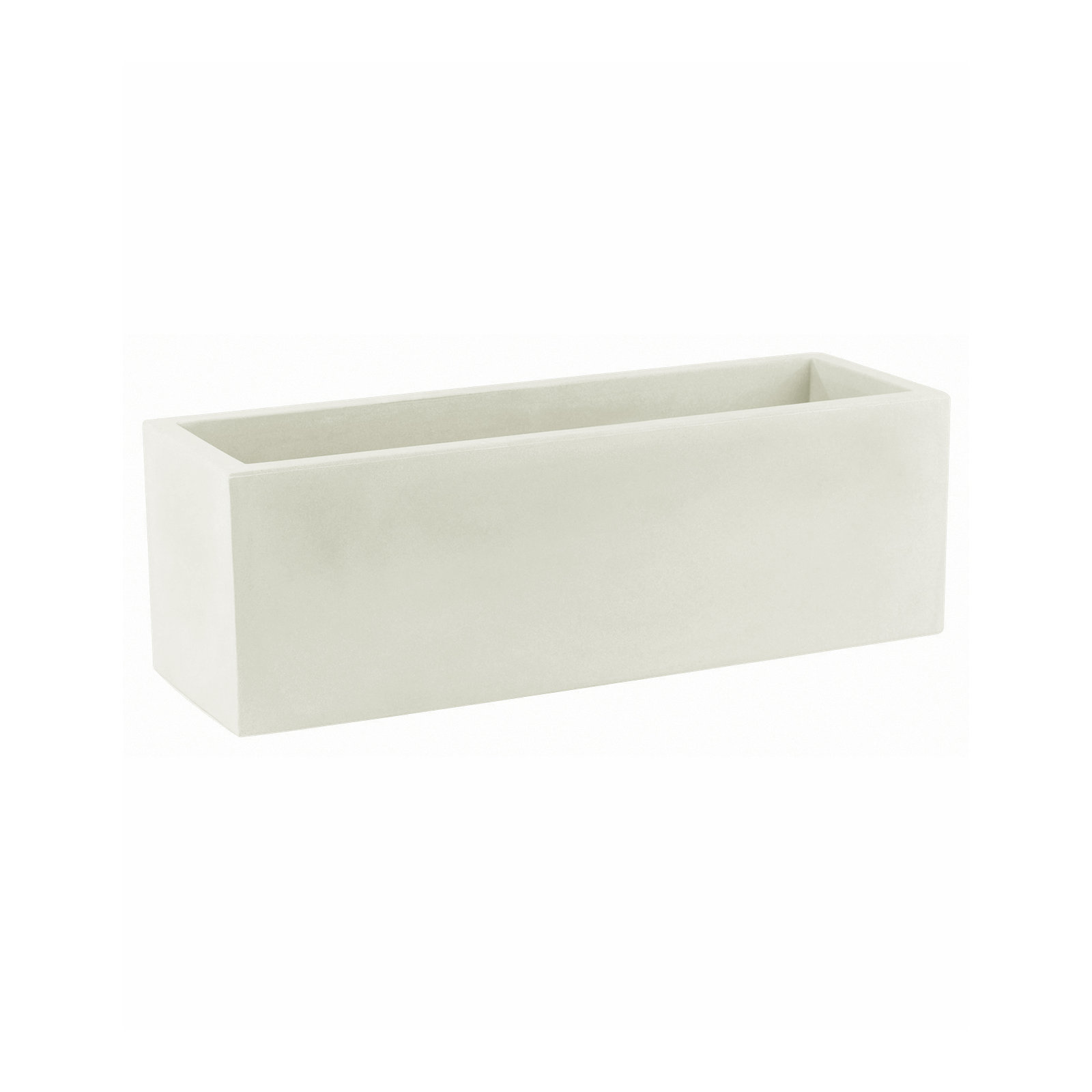 Jardinera Resin Planter Box, Ice, 3" H x 9.5" W x 3" D