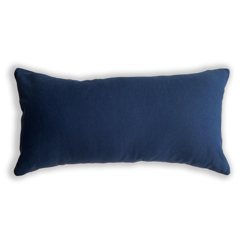 Geometric Cotton Blend Reversible Pillow Cover