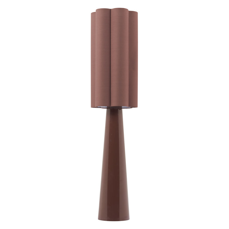 Lampe sur pied violette brune