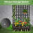 Metal Raised Garden Bed with Trellis, Galvanized Planter Box Privacy Screen for Climbing Plants & Vegetables-1212235353