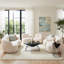 Table d'appoint moderne avec table d'appoint et petite table de salon, design noir minimaliste