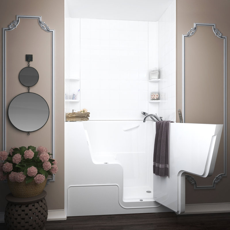 Baignoire en combinaison 53" x 29" Mohave, Droite