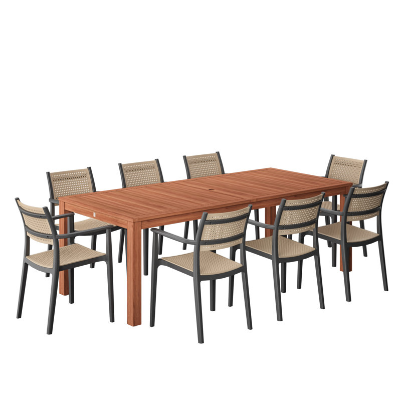 Ensemble repas d'extérieur Dugas Radiance FSC, 8