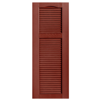 Cathedral Top Cottage-style Open Louvre Shutters Pair