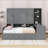 Wooden Daybed With Three Drawers, Shelves and Desk-993555324-993496194