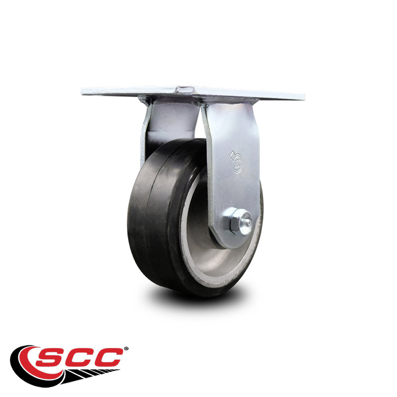 Rubber on Aluminum Caster