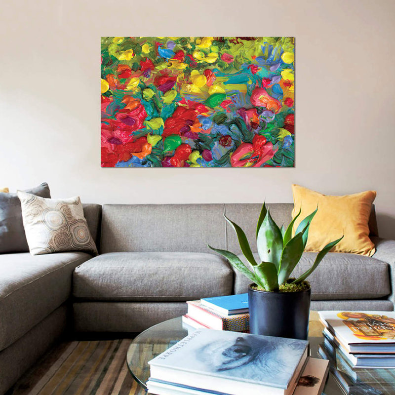 « rm 084 » par iris scott abstracts, impression sur toile, H 8 po x l 12 po x P 0,75 po, Toile tendue, Pas de tapis