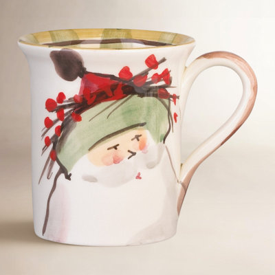 Old St. Nick Earthenware Coffee Mug