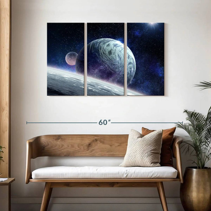Oberle Cosmic Planet Pluto, 28" H x 45" W