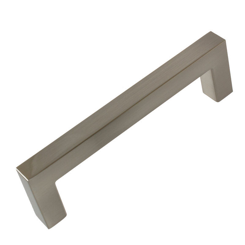 Poignée barre 3 3/4 po d'un centre à l'autre, Nickel satiné