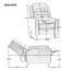 Fauteuil inclinable manuel l 29,53 po en similicuir-1786972581
