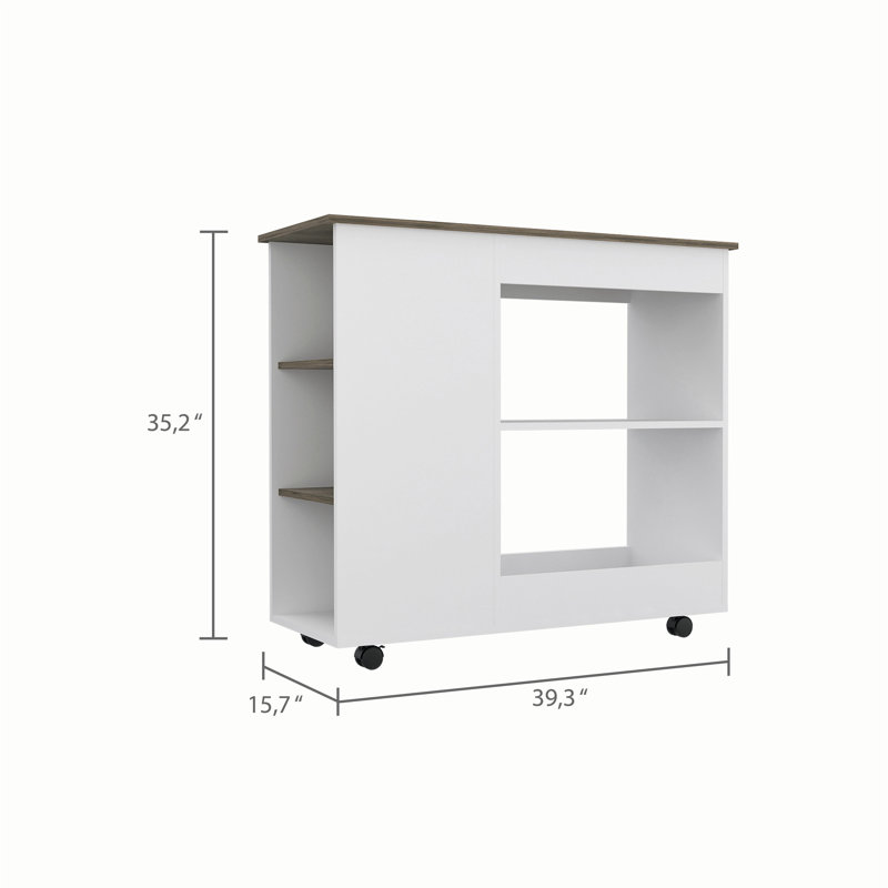 Versatile Kitchen Cart with Abundant Storage and Mobility for Culinary Spaces