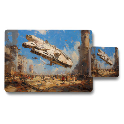 Star Wars Millennium Falcon Placemats And Coasters Set