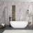 x Freestanding Soaking Plastic / Acrylic Bathtub