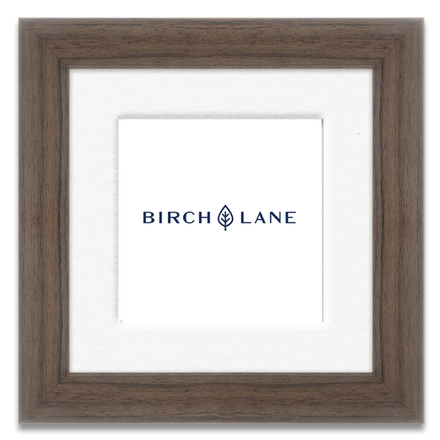 Arkhurst Wood Picture Frame with Mat, Walnut, 10" x 10", 5" x 5"