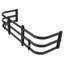 Aluminum Retractable Truck Bed Extender, Long Reach Tailgate Cargo Support for Pickups, Black