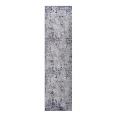 2X8 Silver /Abstract Runner Rug