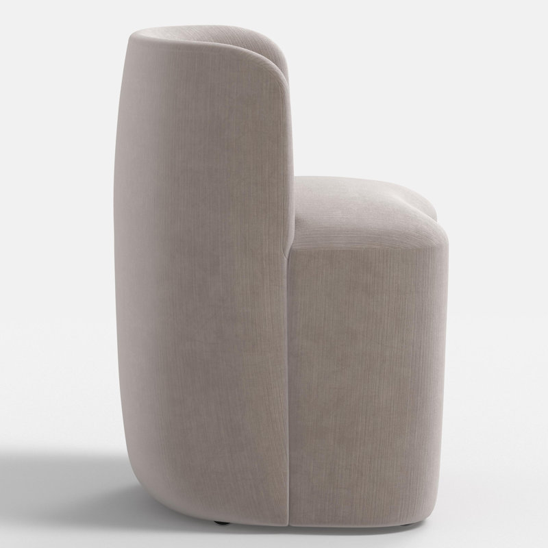 Stoffer Home x Cloth & Company Gail Dining Chair, Steel Performance Velvet