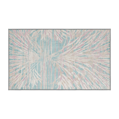 Machine Washable Gray Area Rug
