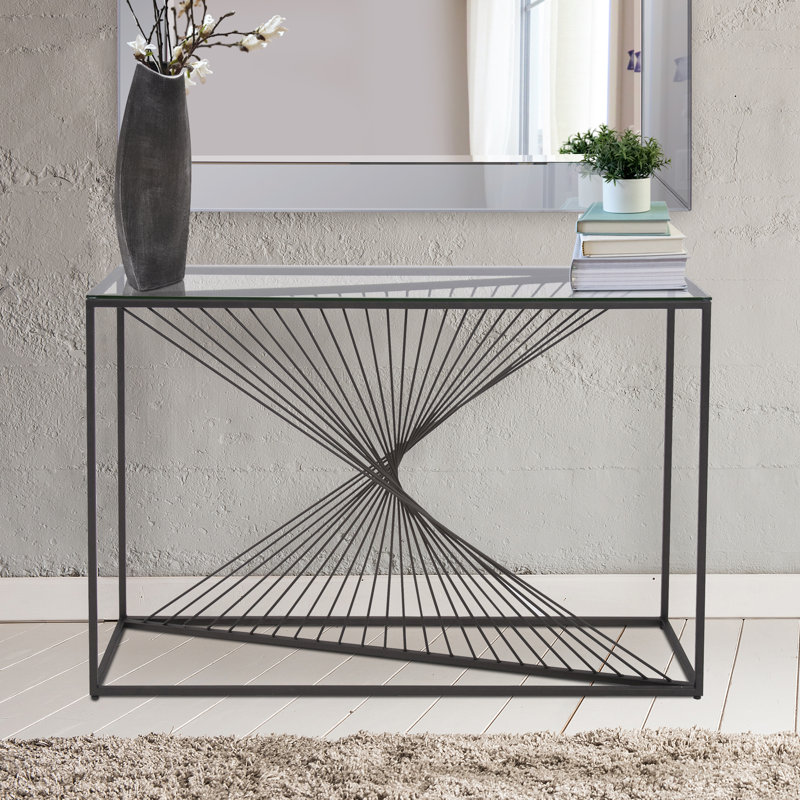 Console Kendra, H 32 po x l 48 po x P 14 po, Noir