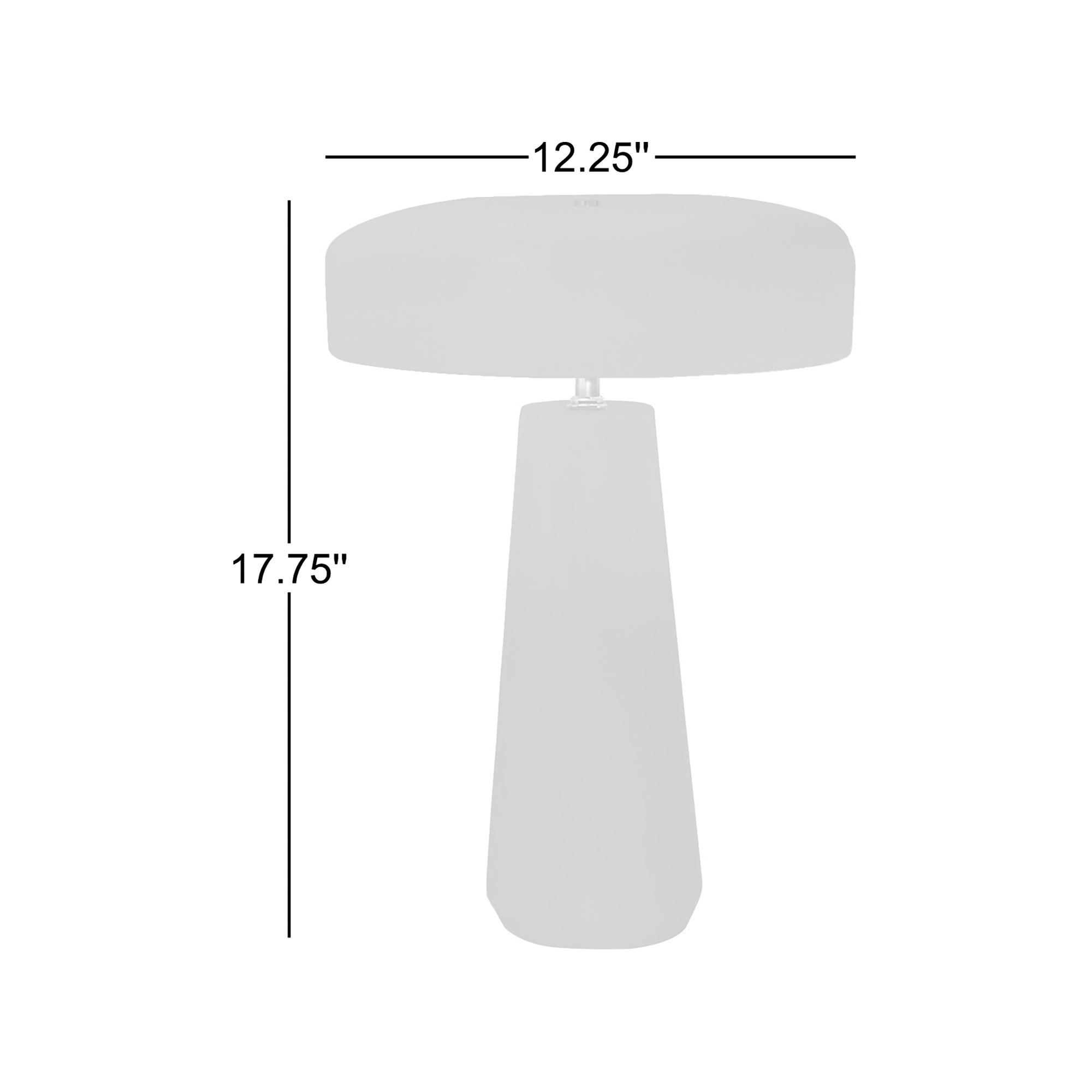 Percy Ceramic Table Lamp, Matte Green