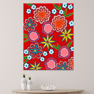 Fleurs vives II - reproduction sur toile