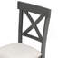 Ensemble de table de salle à manger à hauteur de comptoir 6 pièces TREXM avec 4 chaises et un banc pour la salle à manger (gris)-1652968128