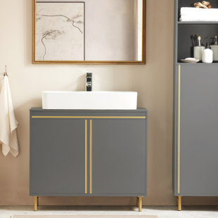 75cm Single Bathroom Vanity Base Only