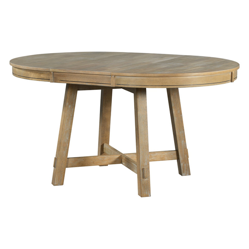 Table de salle à manger à rallonge Farmhouse, Bois naturel délavé