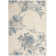 Tapis ivoire à motif floral