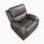  Chaise berçante inclinable en microfibre polie transitionnelle de 38 po Niosha-614668776