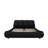 Oversized Padded Backrest Upholstered Platform Bed-69077075-69077076