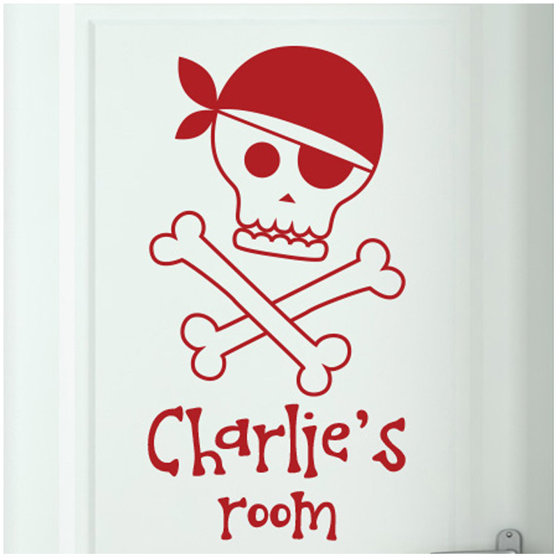 Nautical & Beach Wall Decal, Dark Red