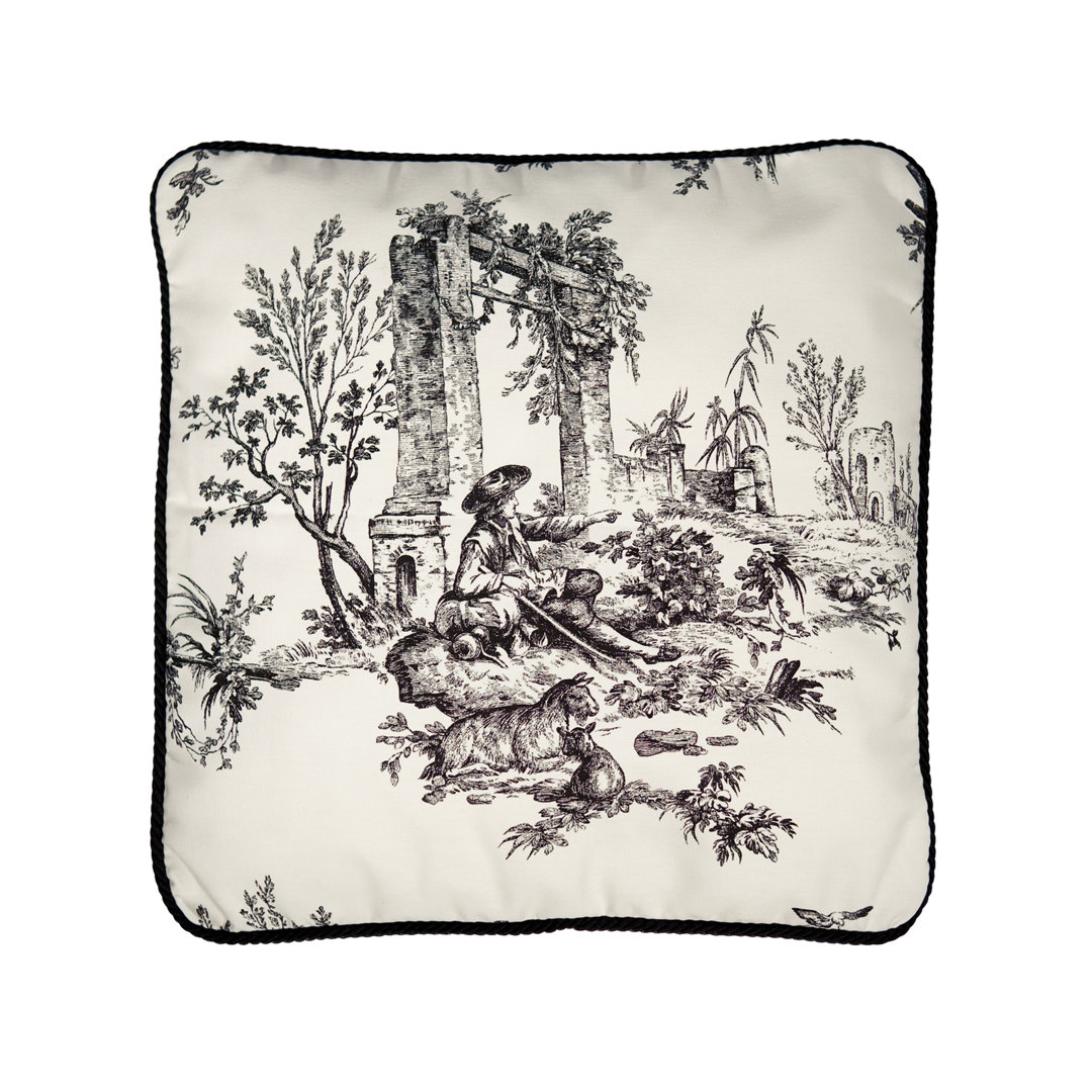Bouvier Square Cotton Pillow Cover and Insert Thomasville At Home