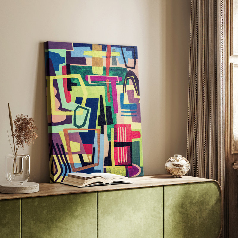 Couleurs connectées I - galerie Cavas sur mesure, H 18 po x l 12 po