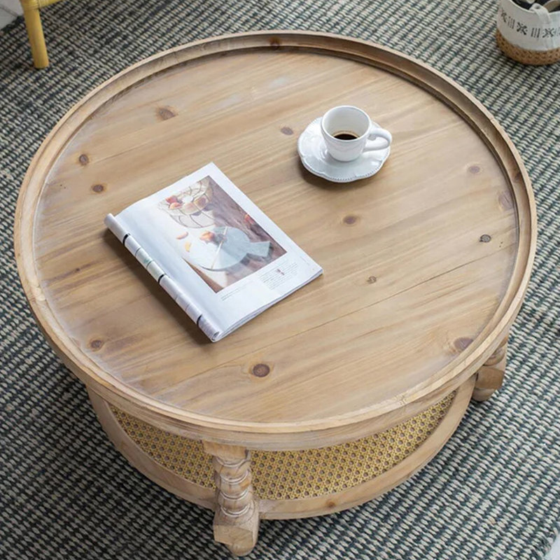 Table basse simple American Retro, Burlywood