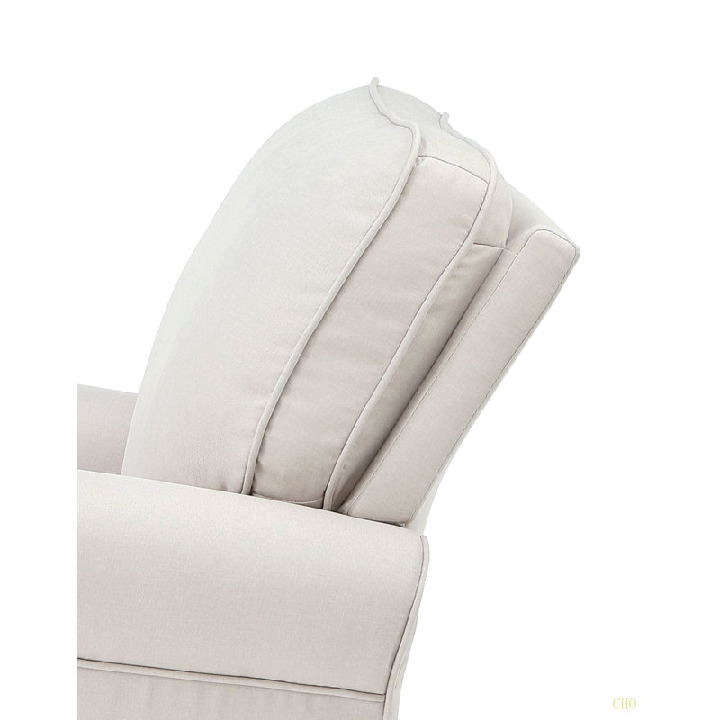 Chaise berçante en tissu