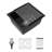 Black Quartz Undermount Kitchen Sink 17.71"X16.03" - Advanced Composite For A Stable Sink, Eliminates Noise And Dirt, Non Porous Cleaner Surfaces, Rounded Design, Comes With Guide Bottom Grid Granite