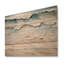 Peinture de plage côtière beige et bleue I - art mural en bois de plage côtière sur bois de pin naturel-101406295