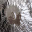 Décoration murale surdimensionnée à 3 disques texturés argentés pour salon, chambre à coucher, vestibule, bureau, 3 décorations en acier inoxydable, confortable