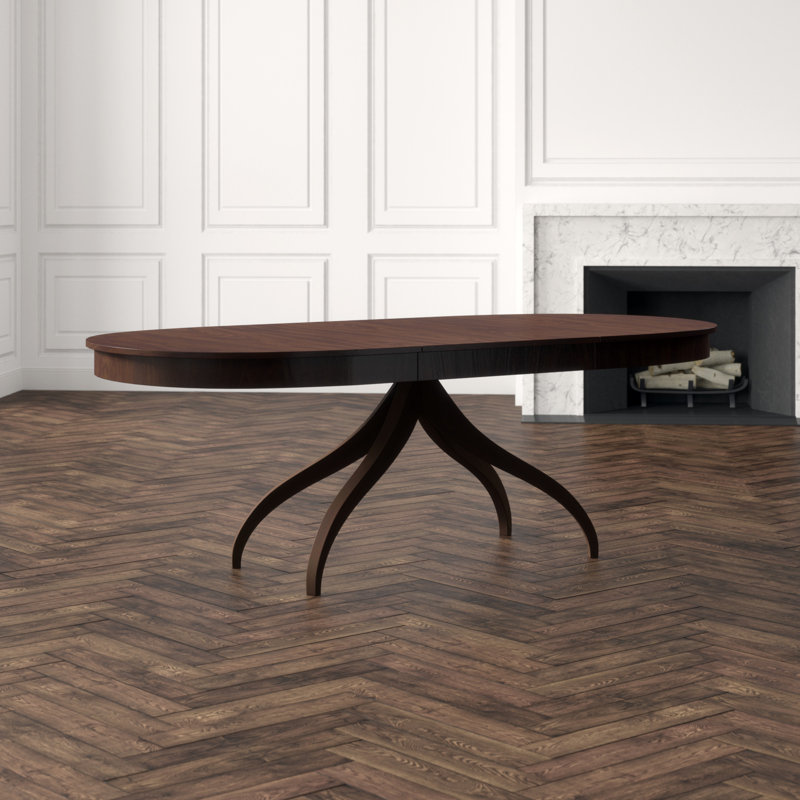 Composition Oval Solid Wood Dining Table