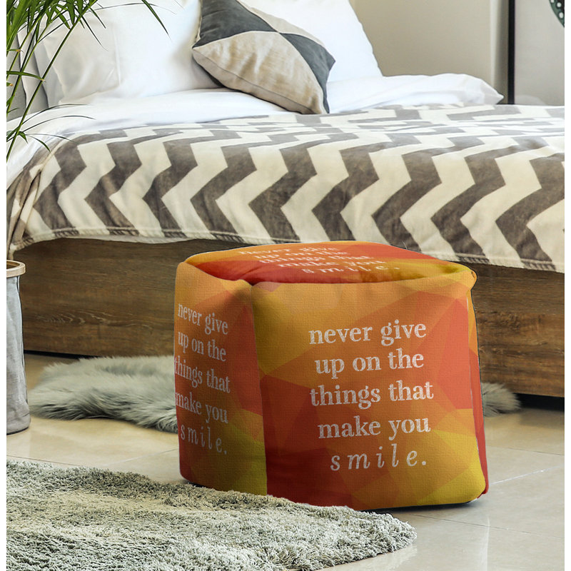 Repose-pieds cube, Ambre