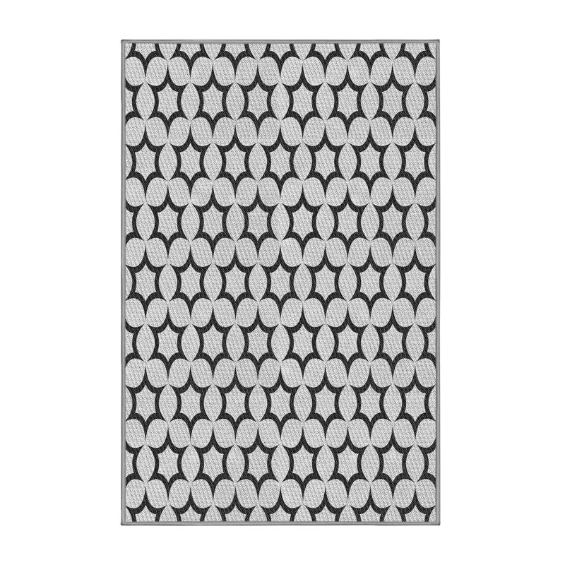 Geometric Indoor Rug, Rectangle 5' x 7'