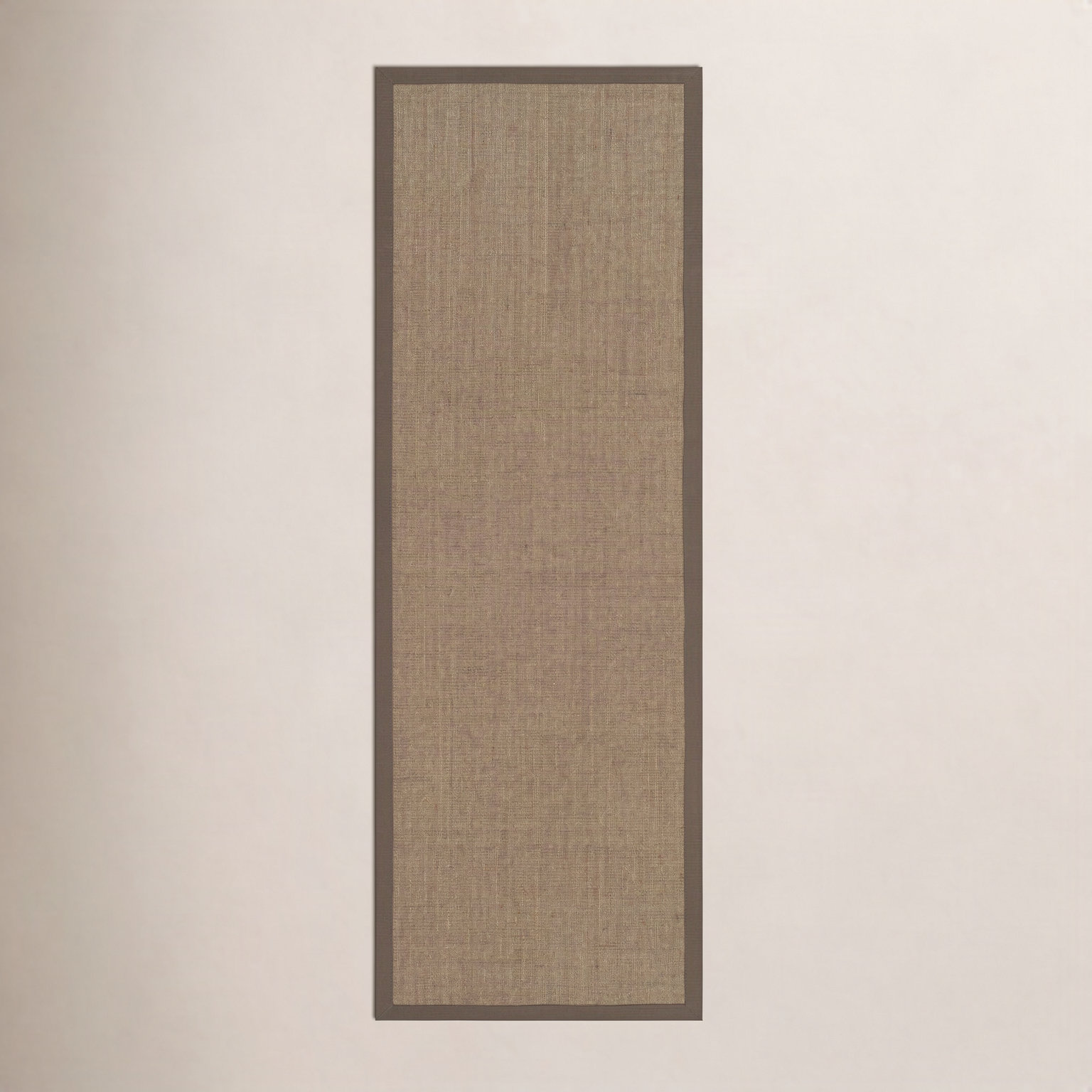 Brown Hand-Woven Jute Rug, Runner 2'6" x 6'