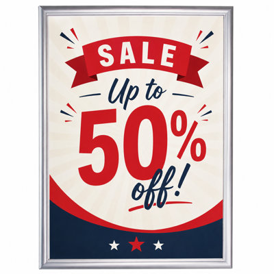 Wall Mount Plastic Snap Poster Frame