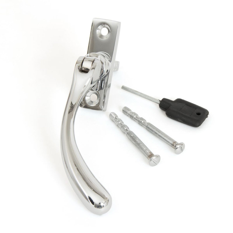 Slim Peardrop Espag Door Accessory, Polished Chrome