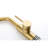 Single Handle Pull Out Kitchen Sink Faucet In Brushed Gold - 360 Rotatable, Two Water Flow Settings For Different Applications, Corrosion Coating, Easy To Control Temperature And Rate, Stainless-157153502