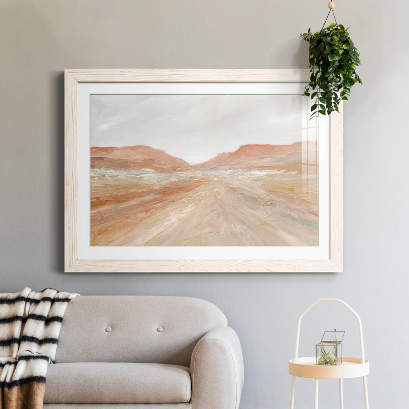 Road to Sedona - Peinture encadrée, Cadre blanc, H 37,5 po x l 27,5 po x P 1,5 po