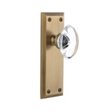 Grandeur Fifth Avenue Plate Privacy with Provence Crystal Door Knob